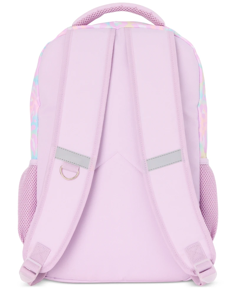 InMocean Big Girls Pastel Cheetah Backpack & Lunch Bag Set