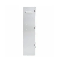 Bbq Oven Smoker with Wood Chips 17.5"x11.4"x43.3" Galvanized Steel