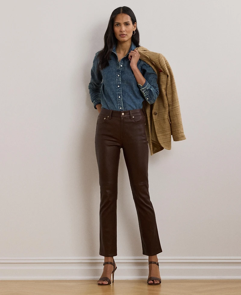 Lauren Ralph Women's Classic-Fit Denim Shirt