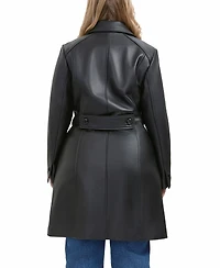 Bgsd Plus Maisy Leather Long Coat