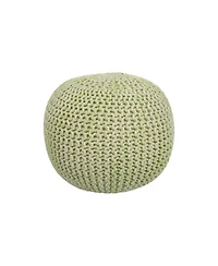Stylish Round Pouf Ottoman for Casual Seating and Modern Home Decor
