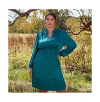 Estelle Nina Shirred Mini Dress