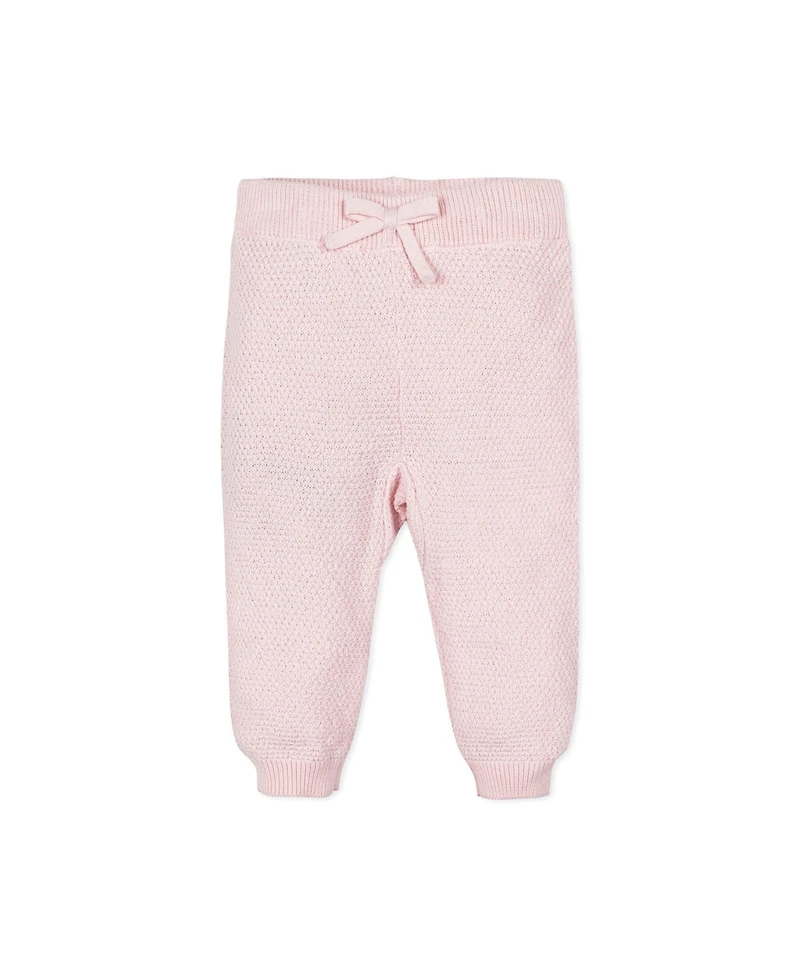 Hope & Henry Baby 5 Piece Organic Sweater Cable Cardigan, Legging, Hat, & Bootie Boxed Gift Set