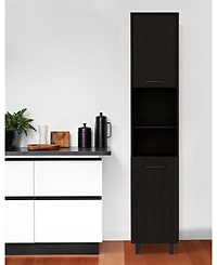 Modern Pantry Cabinet with Five Shelves for Kitchen Storage and Organization