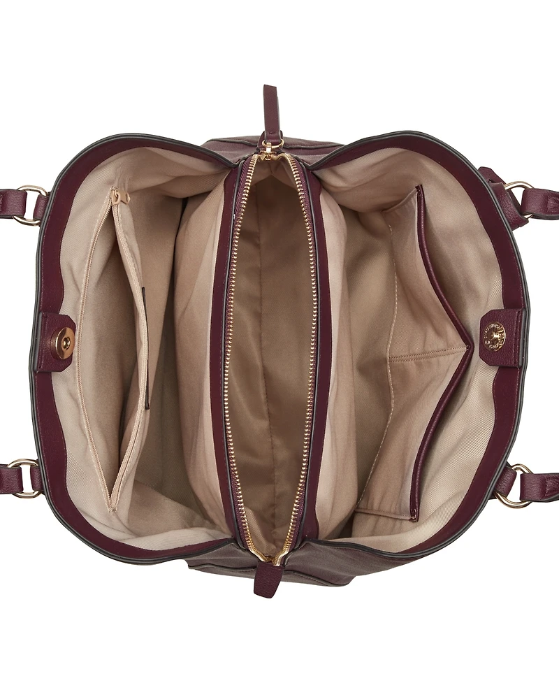 Nine West Lakelyn Triple Compartment Carryall Tote Bag