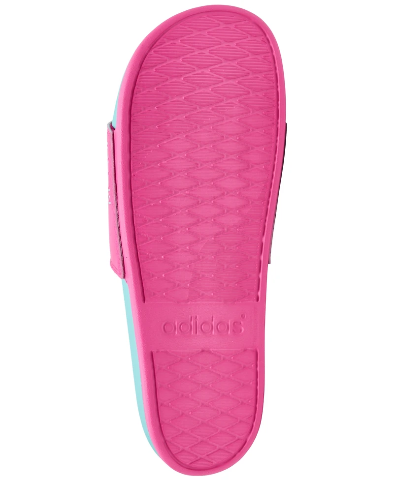 Adidas Men's Adilette Comfort Messi Slide Sandals from Finish Line