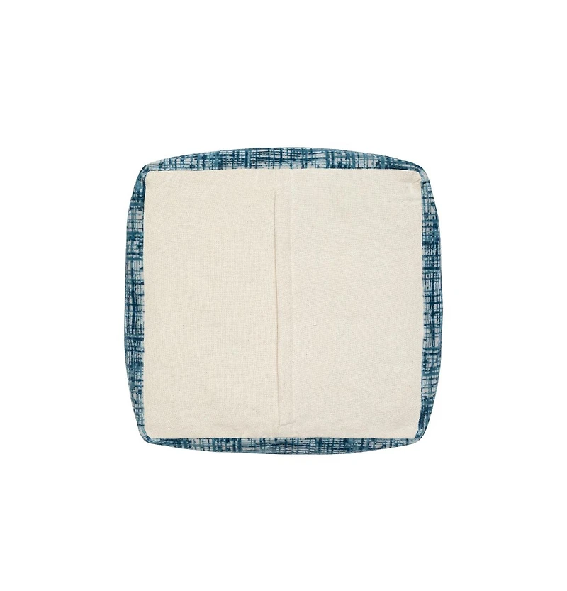Versatile Polyester Blend Ottoman Cube for Seating or Storage