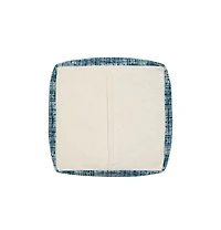 Versatile Polyester Blend Ottoman Cube for Seating or Storage