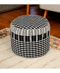 Soft Cotton Ottoman for Footrest Living Room and Cozy Seating