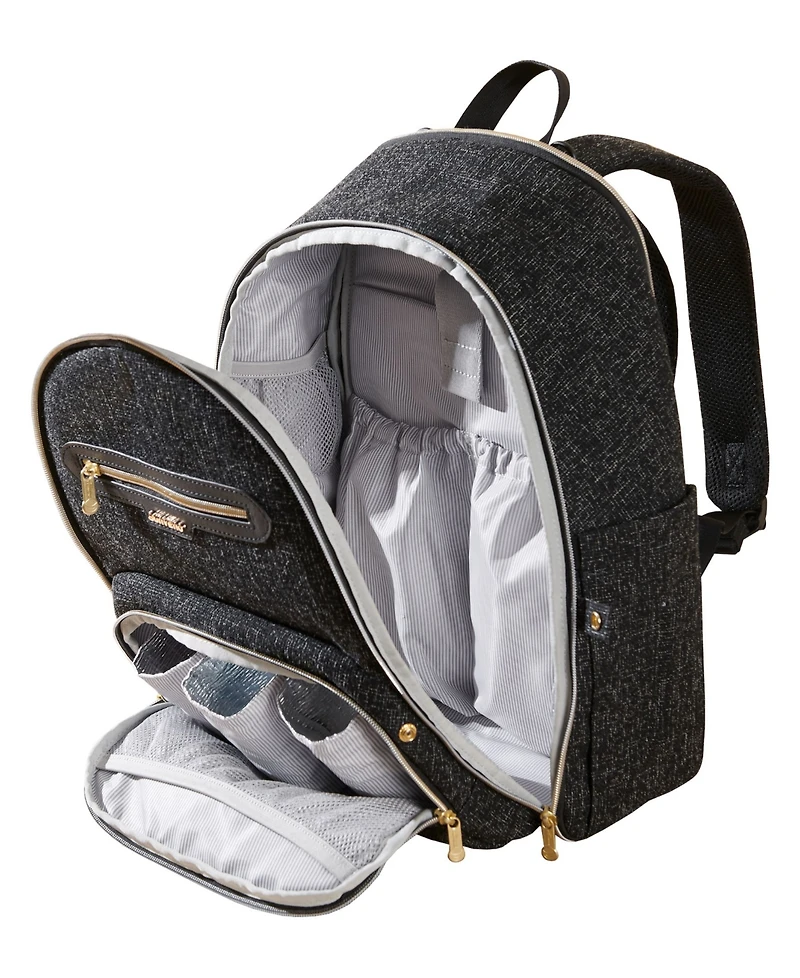 Sunveno Convertible Tweed Diaper Backpack