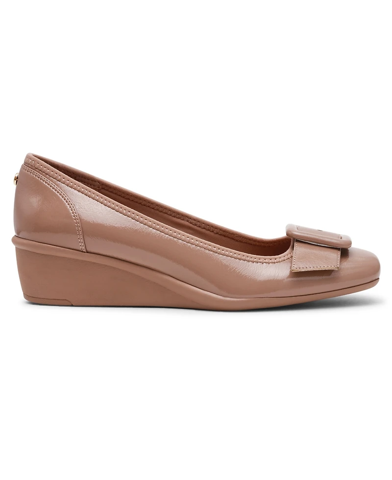 Anne Klein Women's Wyatt Buckle Wedge Pumps