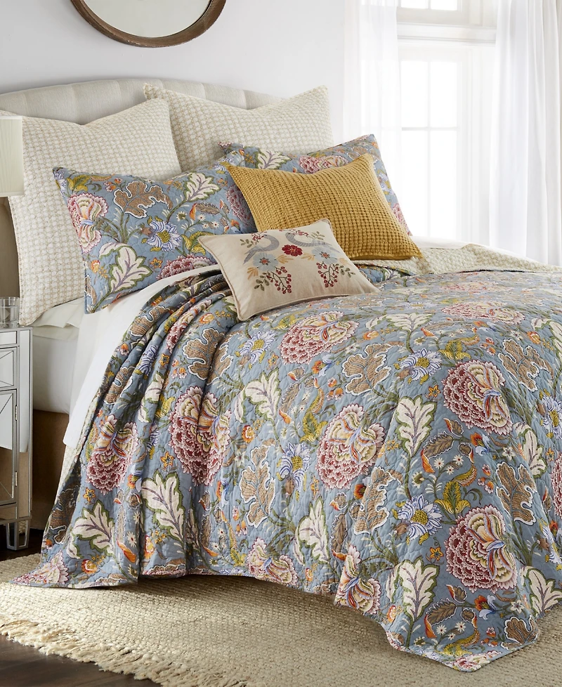 Levtex Angelica Reversible 3-Pc. Bedspread Set, Full