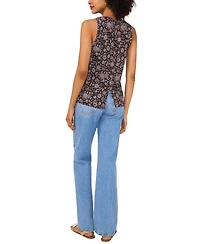 Vince Camuto Women's Printed Keyhole Tank Top