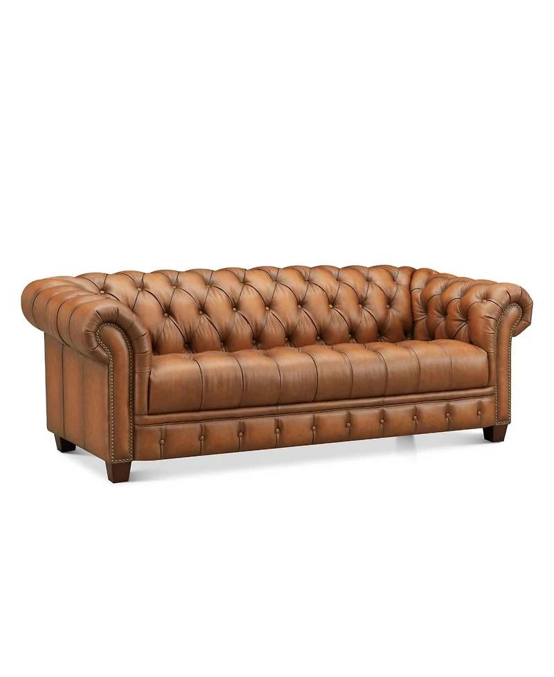 Hydeline York 89" Top Grain Leather Sofa