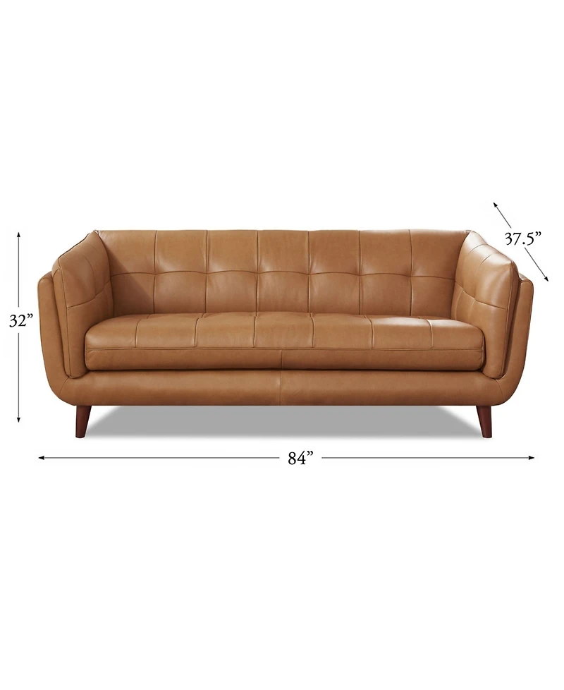 Hydeline Solana 88" Top Grain Leather Sofa