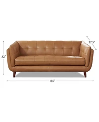 Hydeline Solana 88" Top Grain Leather Sofa