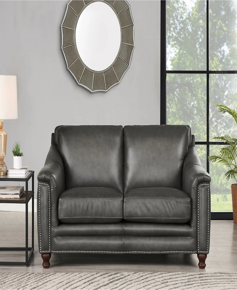 Hydeline Belfast 67" Top Grain Leather Loveseat