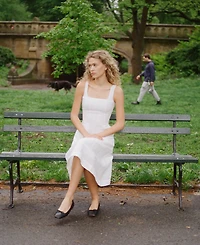 French Connection Women's Birdie Square-Neck A-Line Dress