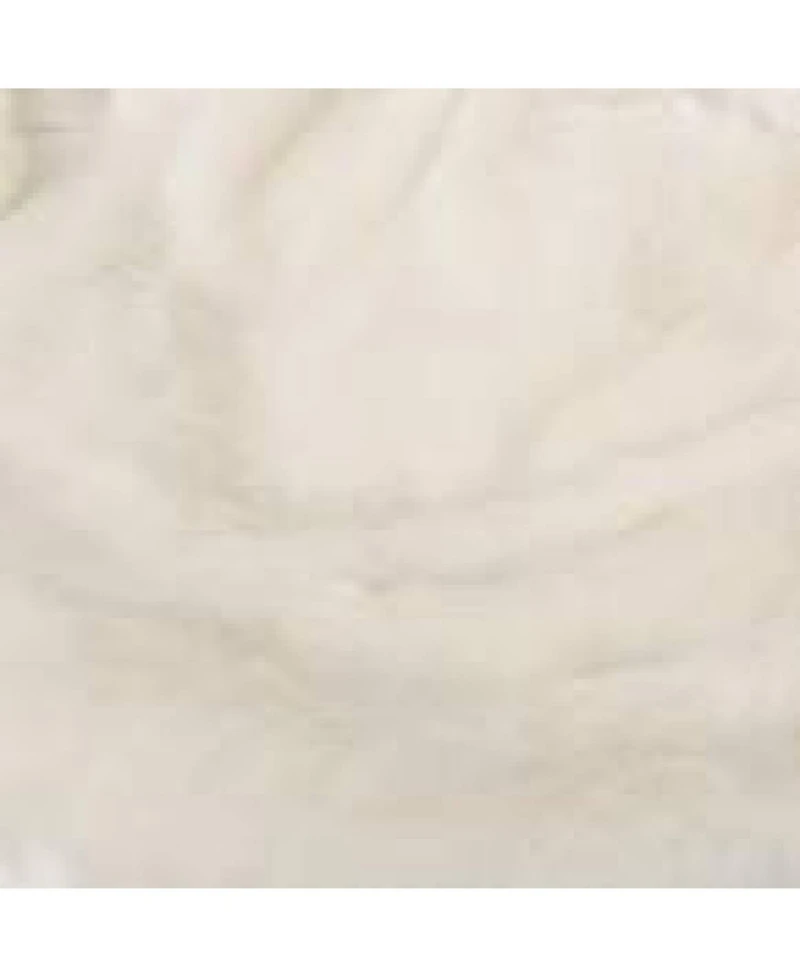 Streamdale Amori Modern 3 Foot Faux Fur Bean Bag White Color