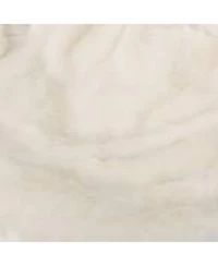 Streamdale Amori Modern 3 Foot Faux Fur Bean Bag White Color