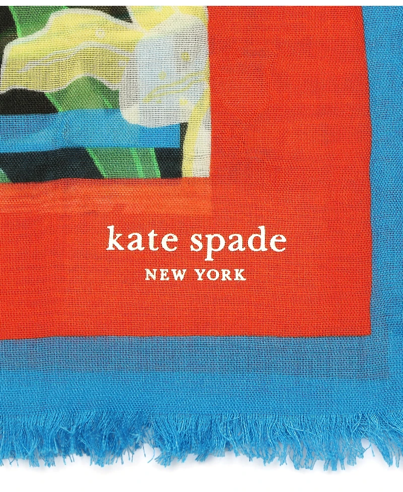 Kate Spade New York Women's Summer Lilies Oblong Scarf