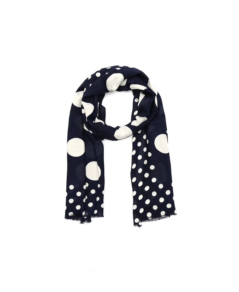 Kate Spade New York Women's Breezy Dot Viscose Oblong Scarf