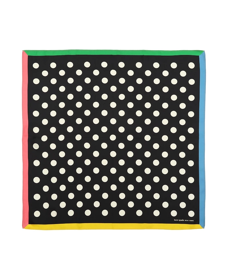 Kate Spade New York Women's Breezy Dot Silk Bandana Scarf