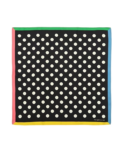 Kate Spade New York Women's Breezy Dot Silk Bandana Scarf