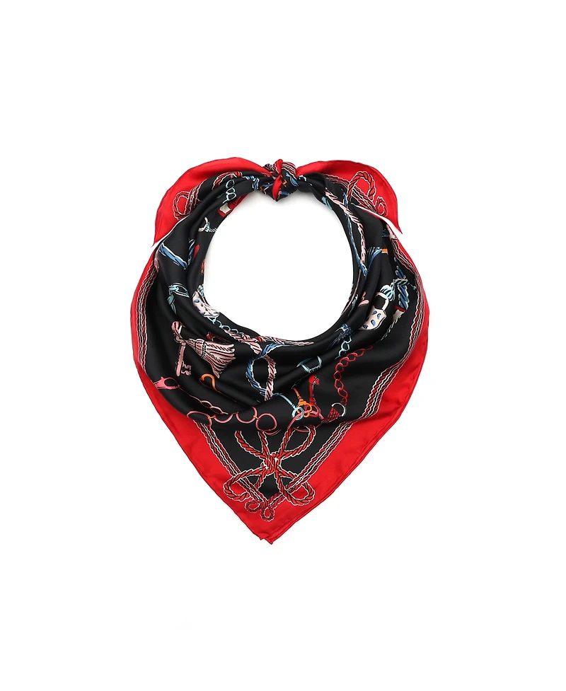 Kate Spade New York Women's Lock and Key Silk Square Scarf