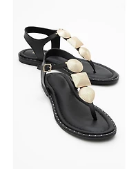 Giulia Leather Flat Sandal (Women)