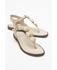 Giulia Leather Flat Sandal (Women)