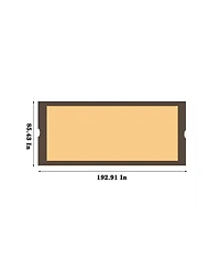 Universal Canopy Cover Replacement for 12x9 Ft Curved Outdoor Pergola Structure