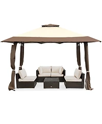 13 x 13 Feet Pop Up Gazebo Tent with Carry Bag for Patio Garden