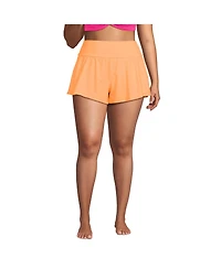 Lands' End Women's 3" Pinchless Flutter Swim Short with Panty