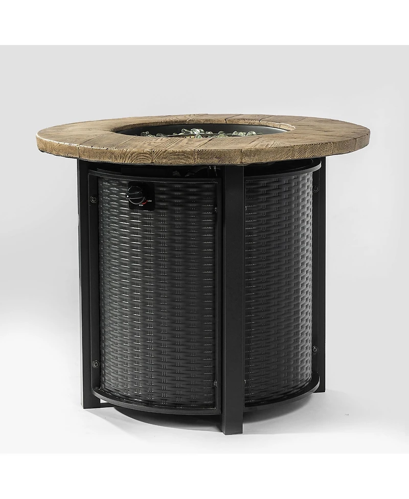 30 in. Propane Round Fire Table 40000BTU Propane Fire Pit Table