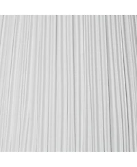 Springcrest Set of 2 Bell Lamp Shades White Mushroom Pleated Small 5" Top x 11" Bottom x 7.5" Slant Candelabra Clip-On Fitting