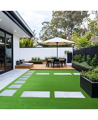 Yescom 8pcs 50x3 Ft Artificial Grass Turf 1.38" Fake Grass Rug Indoor Batting Tunnels Outdoor Synthetic Lawn