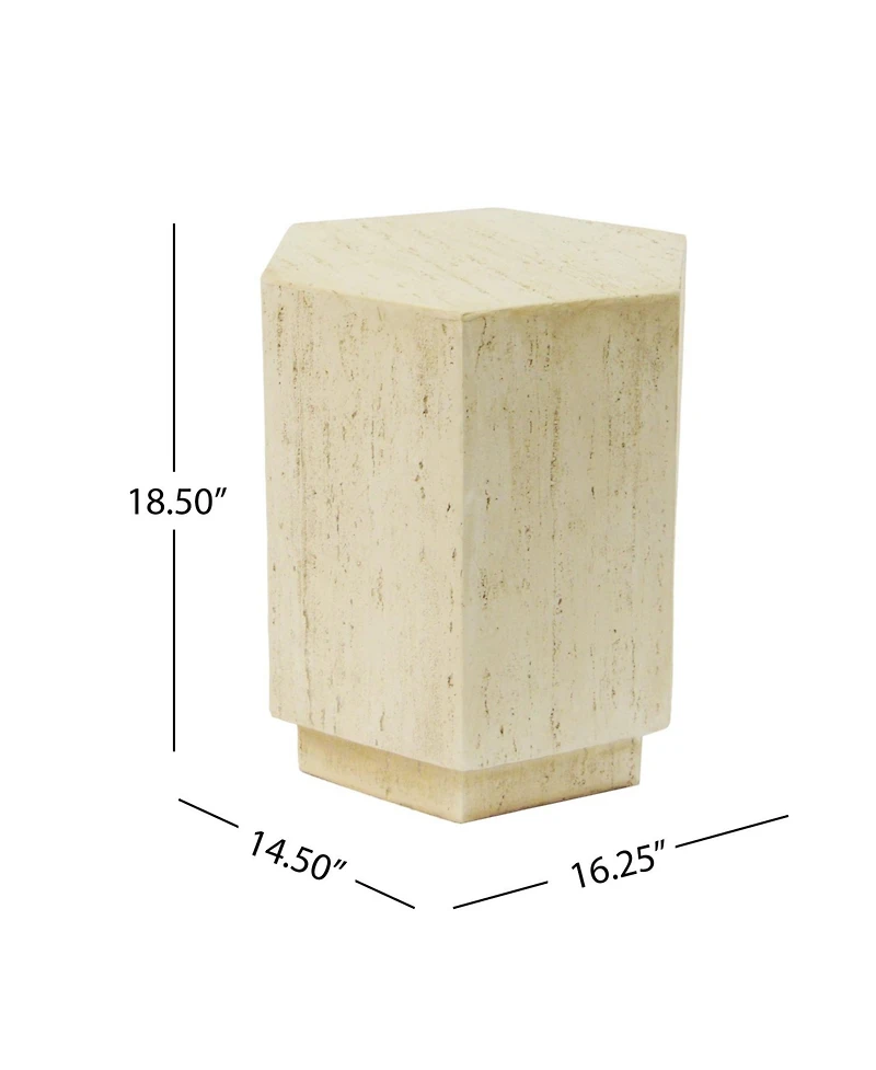 Streamdale Hexagonal Archaistic Side Table