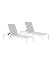 Streamdale Aluminum Outdoor Chaise Lounge Set (2)