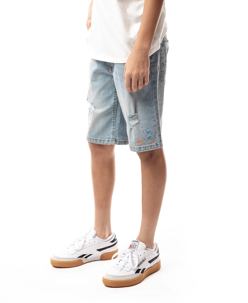 Ring of Fire Big Boys Revolve Stretch Denim Shorts