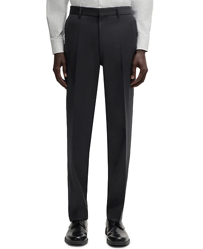 Boss Men's Regular-Fit Virgin Wool Formal Trousers