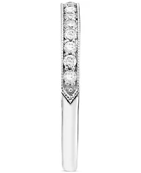 Diamond Milgrain Bead Band (1/4 ct. t.w.) in 14k White Gold