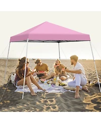 10 x 10 Feet Outdoor Instant Pop-up Canopy with Carrying Bag