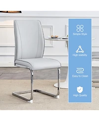 Streamdale Arch Dining Chairs - Light Gray