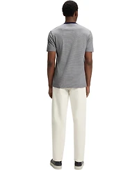 Boss by Hugo Men's Fineline Stripe Cotton-Silk T-Shirt