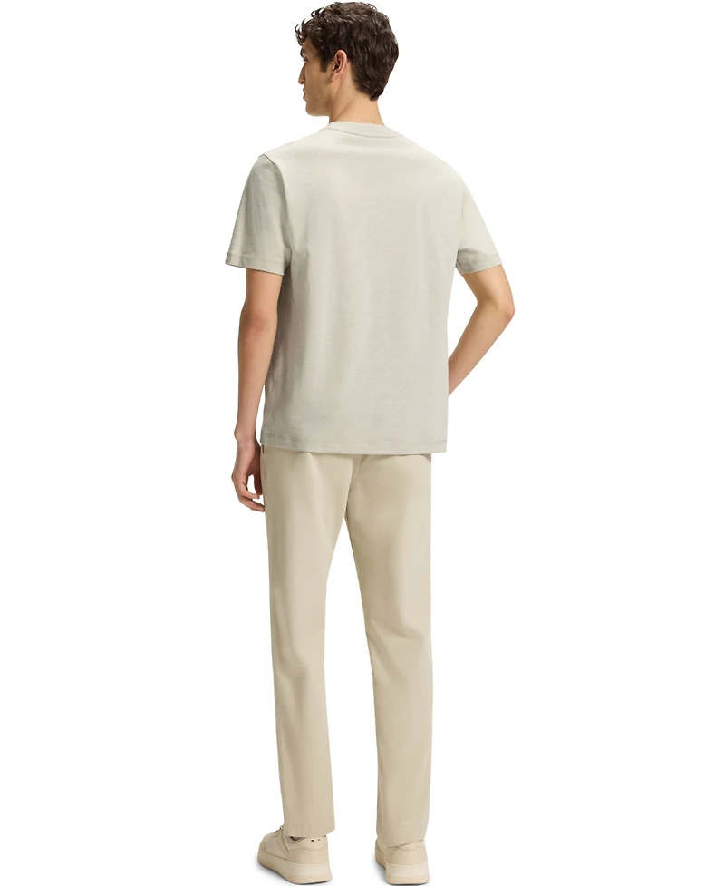 Boss by Hugo Men's Logo Print Slub-Cotton T-Shirt