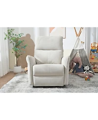Streamdale 270 Swivel Rocker Recliner, Small Space Sofa, Fabric Gray