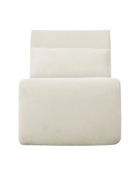 Streamdale Beige Memory Foam Bean Bag Chair