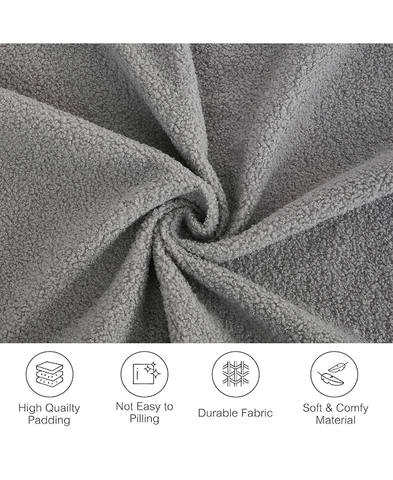 Streamdale Folding Sleeper Sofa Bed - Gray Lamb Velvet