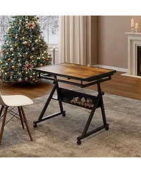 Streamdale Jigsaw Puzzle Table Board 1500pc w/ 4 Drawers (Black)